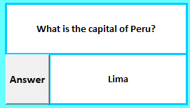 Virtual board game question and answer