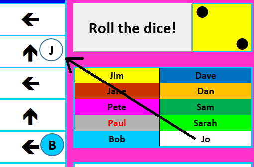 Arrows game name and counter